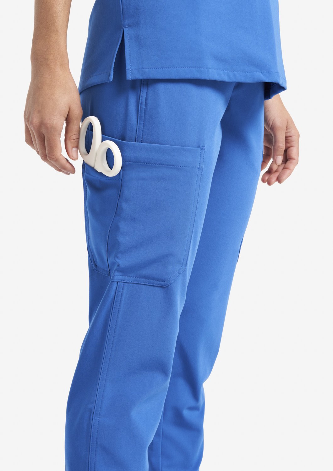 LAGO Scrubs - Women's Royal Blue Paulina - 5-Pocket Scrub Pants