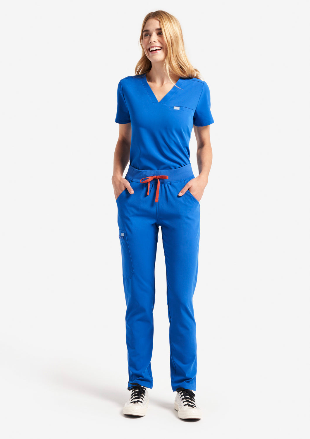 LAGO Scrubs - Women's Royal Blue Trillium - 3-Pocket Scrub Pants